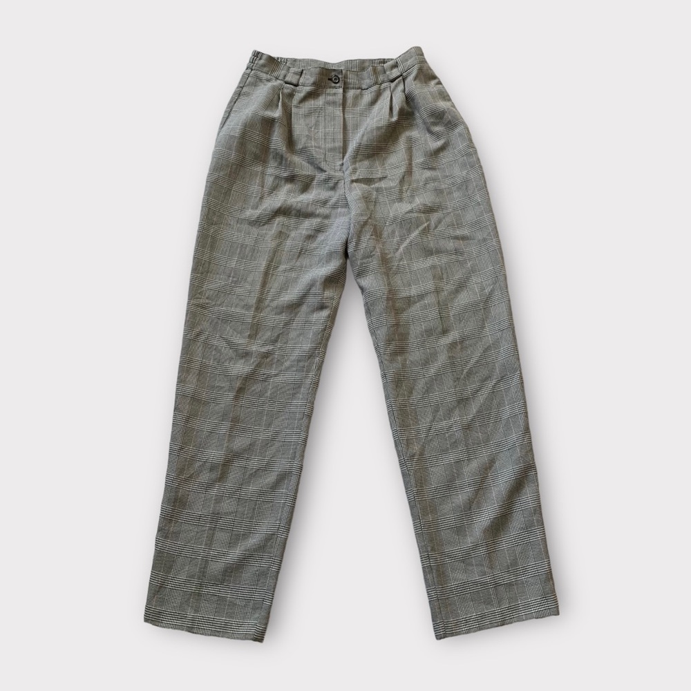 Vintage 90s/1990s plaid pants/trousers